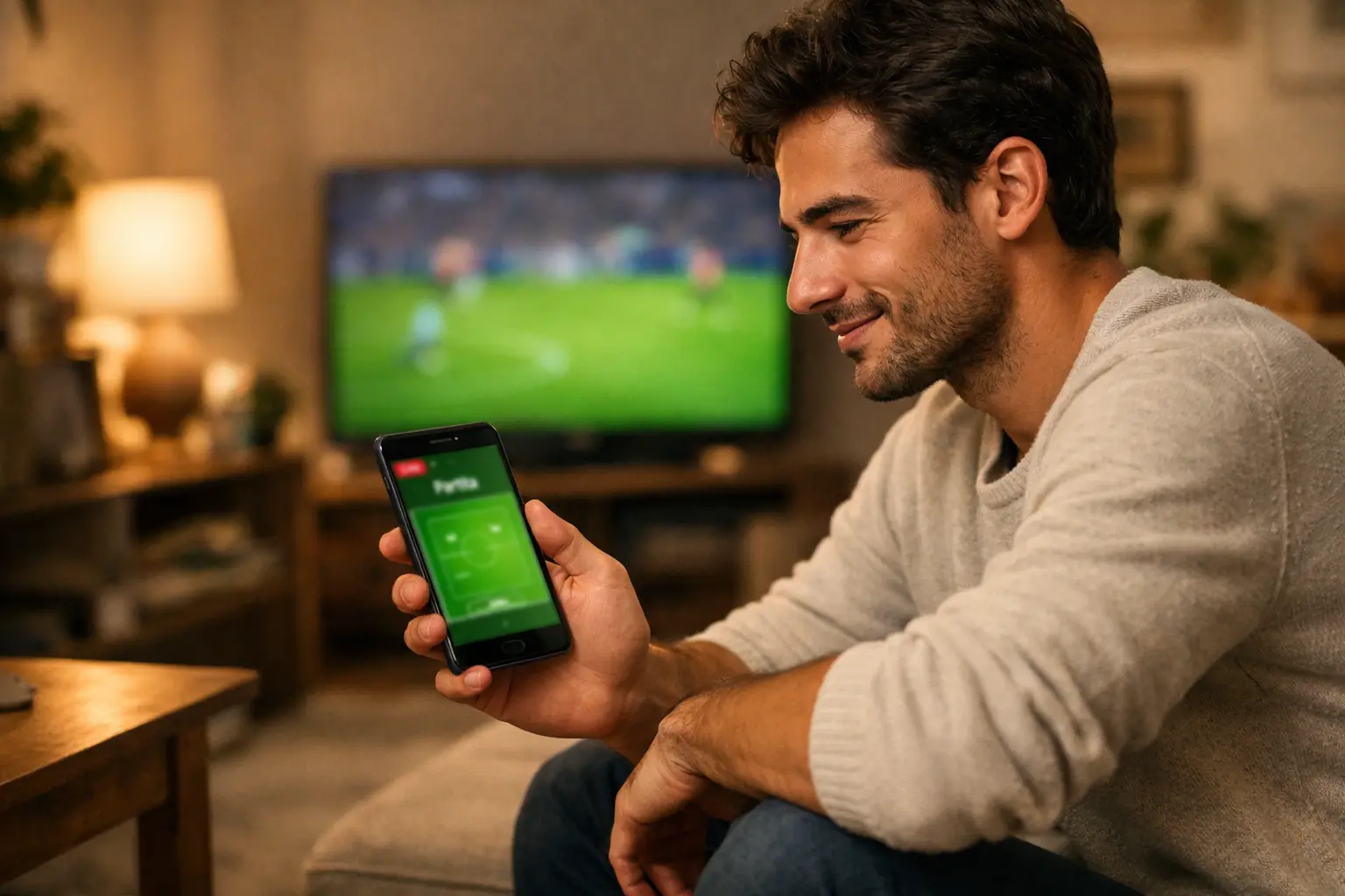 App mobile per scommesse calcio su smartphone